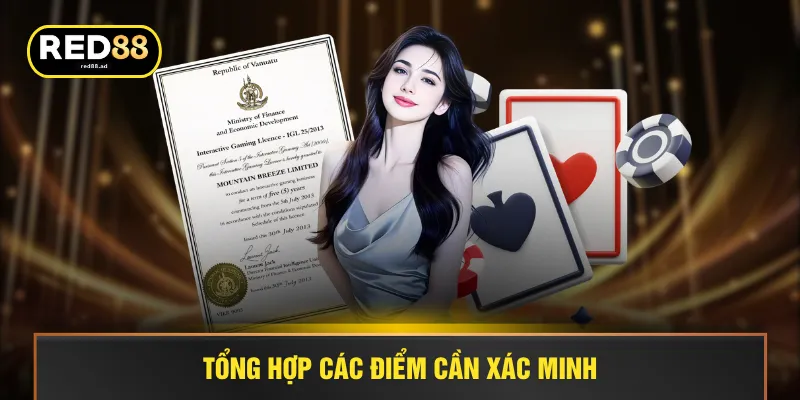 Tổng hợp các điểm cần xác minh